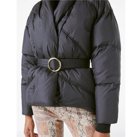 Frame Belted Wrap Puffer Jacket SMALL - Picture 4 of 7